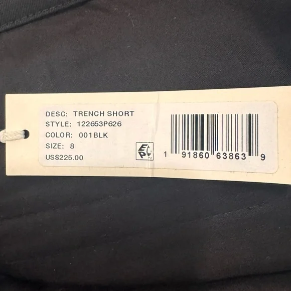 Rebecca Taylor Women's Pleated Short size 8 Corona Black Bramd New with Tag - Picture 5 of 9